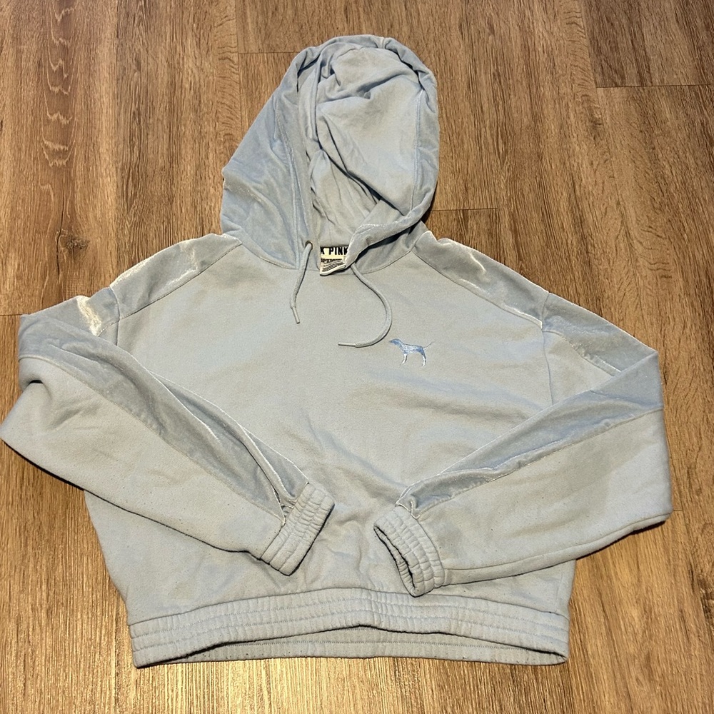 Pink cropped hoodie‎